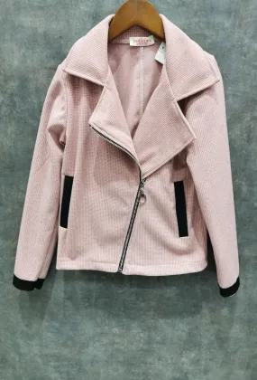 Dicke Perfecto-Jacke mit Minikaro