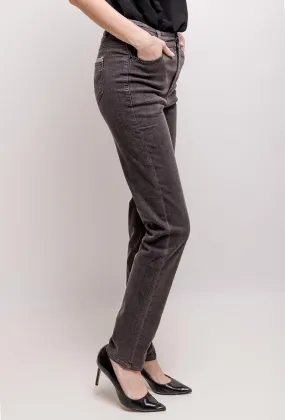 Gray jeans with strass