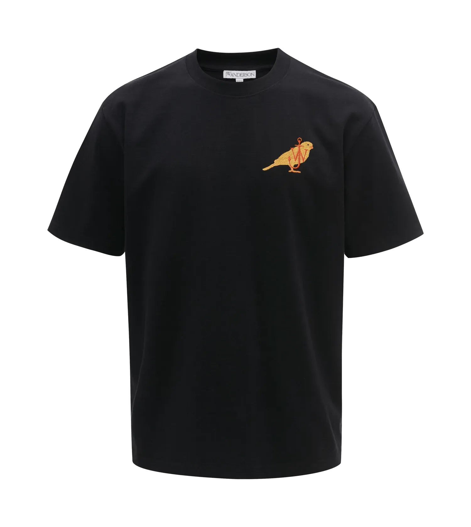   J.W.Anderson  T-Shirt mit Kanarienvogel-Stickerei black black  Hemden 